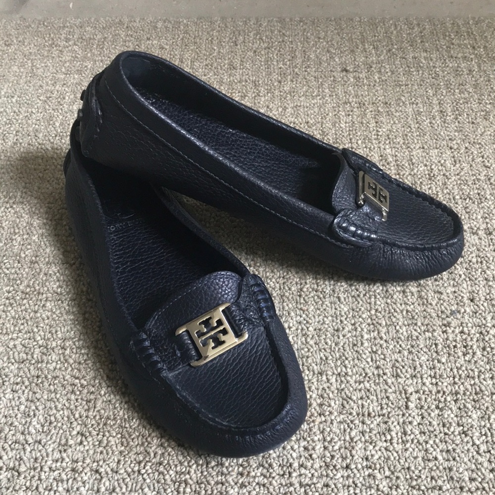 Tory Burch driving moccasins